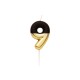 CANDELINE NUMERO - NERO E ORO