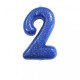 CANDELINE NUMERO - BLU GLITTER