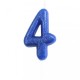 CANDELINE NUMERO - BLU GLITTER