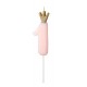 CANDELINE NUMERO CON CORONA - ROSA