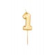 CANDELINE NUMERO BOMBATE PICCOLE - ORO