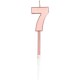 CANDELINE NUMERO CON STELO LUNGO - ROSE GOLD