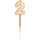 CANDELINE NUMERO CON STELO LUNGO - BRONZO