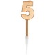 CANDELINE NUMERO CON STELO LUNGO - BRONZO