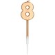 CANDELINE NUMERO CON STELO LUNGO - BRONZO