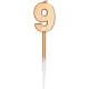CANDELINE NUMERO CON STELO LUNGO - BRONZO