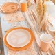 8 PIATTINI ARANCIO "APRICOT"