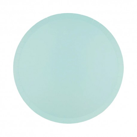 8 PIATTINI AZZURRO "SEAFOAM"