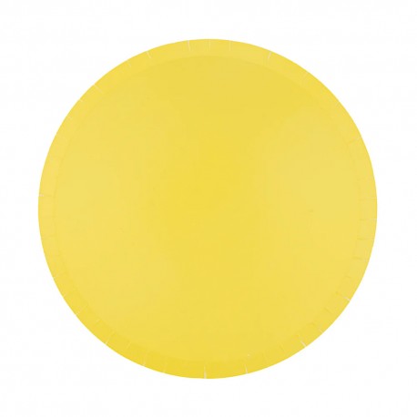 8 PIATTI GIALLO "BANANA"
