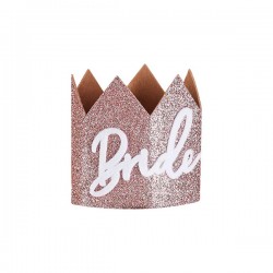 CORONA BRIDE ROSE GOLD CON VELO