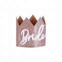 CORONA BRIDE ROSE GOLD CON VELO