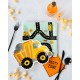 8 PIATTI CAMION GIALLO - CANTIERI