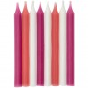 16 CANDELINE PICCOLE - ROSA/FUCSIA