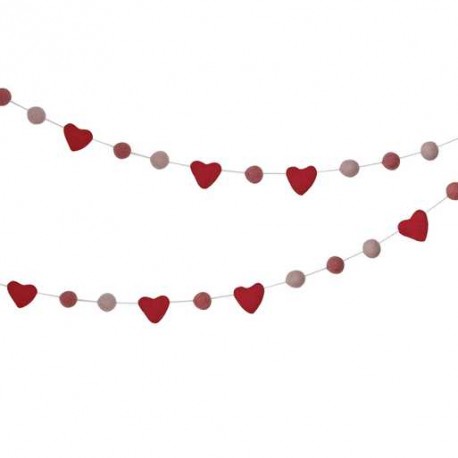 BANNER CUORI in feltro