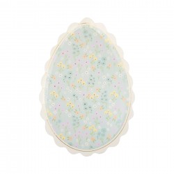 8 PIATTI UOVO decorato con FIORI