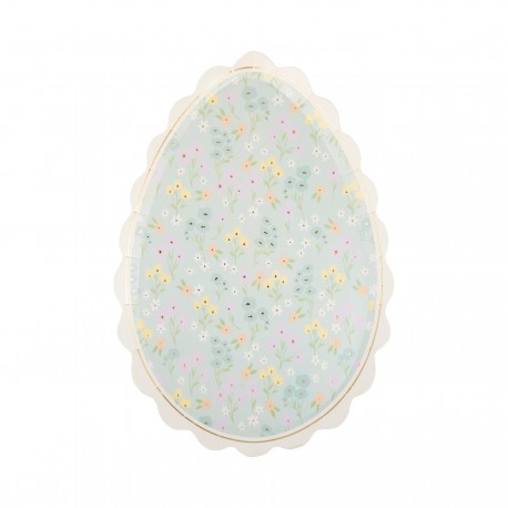 8 PIATTI UOVO FIORI