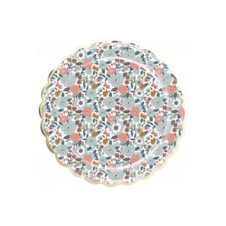 8 PIATTI LIBERTY COLORI FREDDI