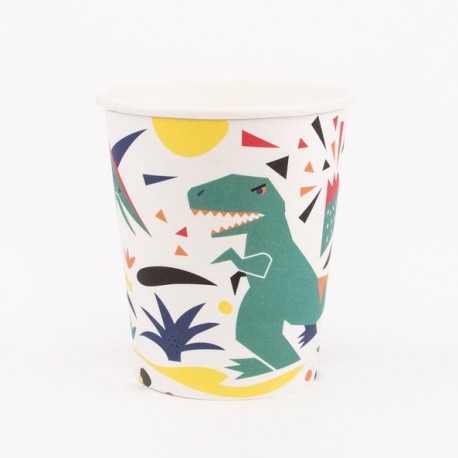 8 Bicchieri Dinosauro