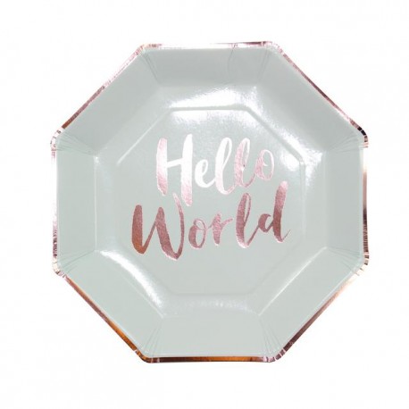 8 Piatti HELLO WORLD